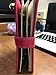 Yerwal Earrings Organizer Book-Portable Stud Hook Dangly Earring Holder-Pu Leather Earring Storage Case-42 Pairs-Rose Red