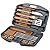 Chefs Basics HW5231 18-Piece Stainless-Steel Barbecue Set with Carrying Case