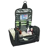 Deluxe Travel Kit W / Hanger Luggage Accessories Personal Care Bag (Black) FREE RETURN