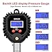 GOOLOO Digital Tire Pressure Gauge, 255 PSI Tire Inflator, Air Chuck and Compressor Accessories Heavy Duty with 360 Degree Rotatable Rubber Hose, Quick Connect Plug for 0.1 Display Resolution, Black