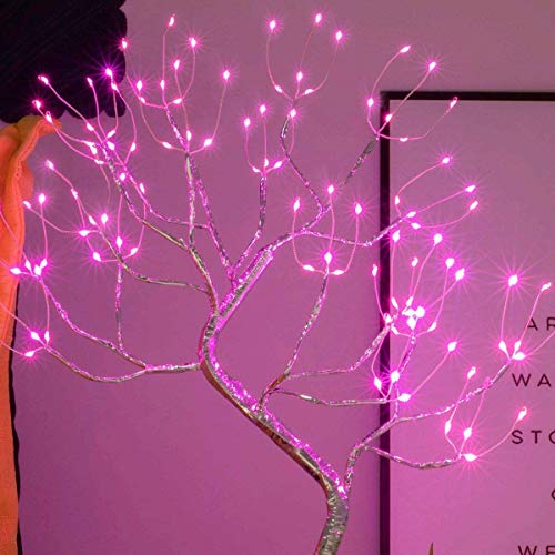 Copper Wire Tree Branch LED Lights, 8 Modes 20”/50cm 108L LED Christmas