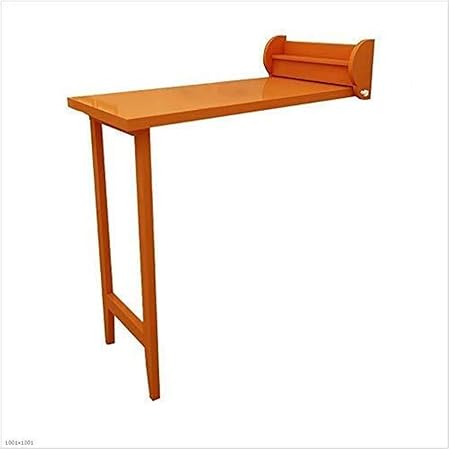 Njyt End Tables Solid Wood Folding Table Dining Table Convertible Learning Writing Desk Foldable Children S Desk Side Table Coffee Table Color Orange Amazon Co Uk Kitchen Home