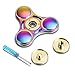 Rainbow Fidget Hand Finger Spinner, Accmor 360 Tri-Spinner Helps Focusing Colorful Zinc Alloy Fidget Toys, Stress Killing Time Toys for Kids & Adults - Stress Reducer Relieves ADHD Anxiety