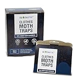 Moth Traps - Keep Clothes Safe - Moth Repellent - Clothes Moth Traps - 11 Pheromone Traps - Child/Pet Safe/Insecticide Free - Moth Prevention Repellent - Protection Clothes/Wool/Carpet - Moth Balls