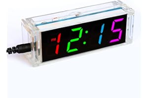 Krasnoyar Colorful Digital Clock Electronical Kit DIY Parts Component Kit Electronical Clock Welding Making Experiment Kit