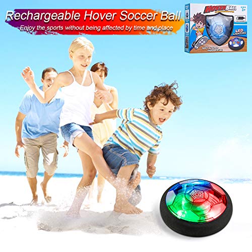 Verkstar Kids Toys Rechargeable Air Power Soccer Ball, Kids Disk Hover Ball Equipped, Time Killer for Boys/Girls Sports Toys Foam Bumpers for Indoor Outdoor Activities