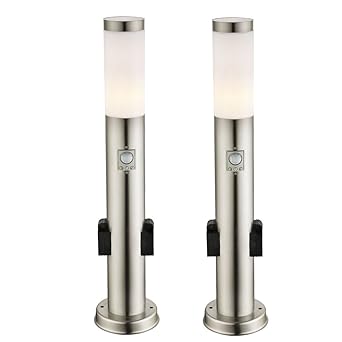 Wegeleuchte Mit Bewegungsmelder Wege Lampen Garten Aussen Stehleuchte Steckdose