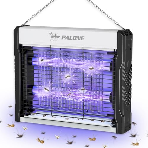 PALONE Bug Zapper, 4000V Electric Bug Zapper with Hanging Function for Indoor Outdoor, Fly Zapper with Removable Tray USB for Bedroom,Kitchen,Courtyard