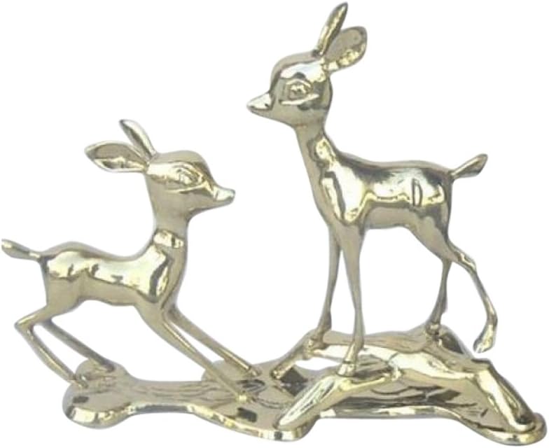 Nautical Decor Brass Deer Statue