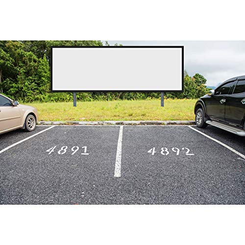 Curb Stencil Kit 09 Numbers Stencils Kit 14 Mil Mylar Plastic and 4