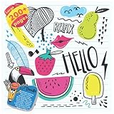 Advanced Coloring Book Hello Relax, Animal, Emoji, Restaurant, Heart, Bird, Butterflies, Cow, Duck, Baby, Autumn, Chocolate, Elephant and others. ... (Coloring Book Hello Relax and others Doodle)