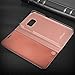 AICase Galaxy S7 Edge Case, Luxury Translucent View Window Sleep/Wake Up Function Cover Mirror Screen Flip Electroplate Plating Stand Full Body Protective Case for Samsung Galaxy S7 Edge (Rose Gold)