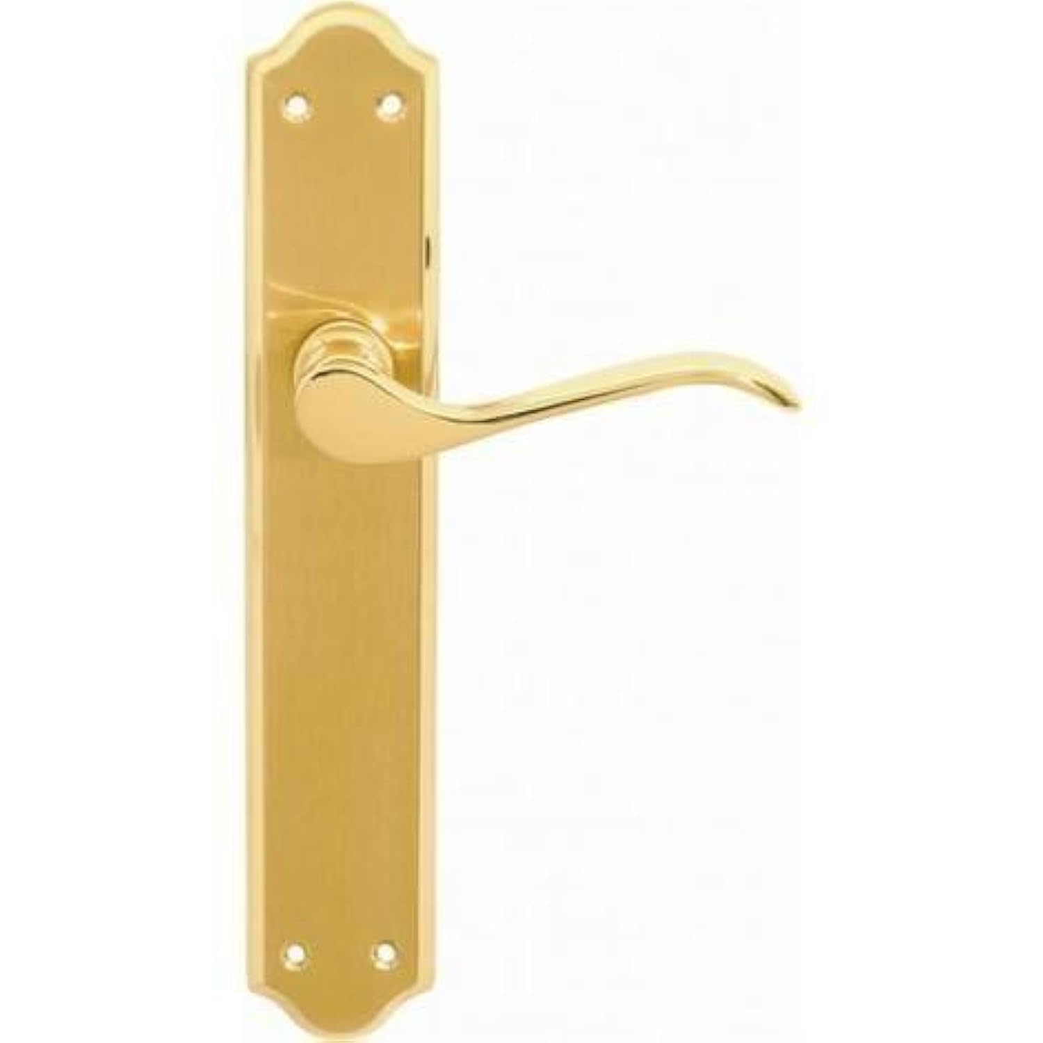 Globallock - Brass Door Handle Set - 27504, 2 Count (Pack of 1)