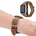 CooBES Compatible with Apple Watch Band 49/46/45/44mm/42mm(Series 3 2 1),Genuine Leather Bracelet Wristband Crazy Horse Cuff Strap Compatible iWatch Ultra/Ultra2 Series 10/9/8/7/6/5/4/3/2/1 (Brown)