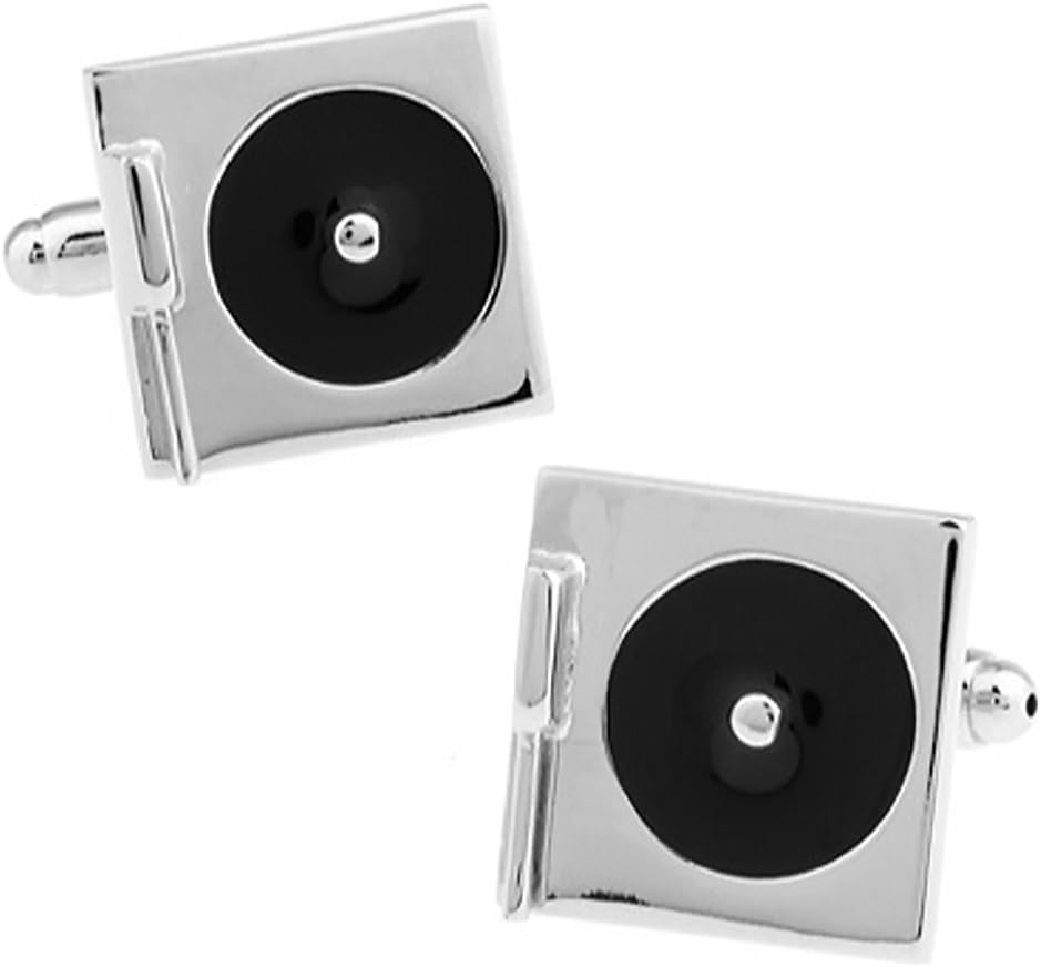Ashton and Finch Turntable Record Player Cufflinks | Novelty Music DJ Gifts | Cufflinks For Men