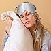 Natural Silk Sleep Mask, Super-Smooth & Soft Eye Mask with Adjustable Strap, Blindfold, Perfect Blocks Light, Pressure Free for A Full Night's Sleep
