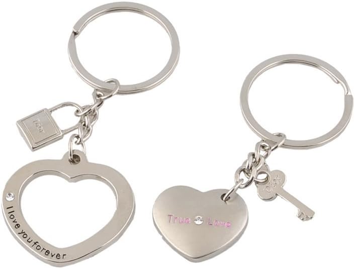 SUxian Couple Sweet Lover Pair Intimate Key Chain Key Ring Small Gift