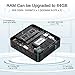 Mini PC 8th Gen Intel Core i3-8145U(up to 3.9 GHz) Expandable RAM 8GB(up to 64GB) DDR4 128GB SSD Windows 10 Pro, Mini Computer Supports HDMI2.0a/Mini DP/USB-C 4K@60Hz Outputs, DIY SSD, Dual-Band Wi-Fithumb 3