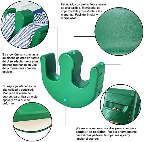 Abubu Bed Moving Pad for Elderly, Disabled and Patient, U-Shaped Turning Device, Nursing Accessory, Premium Model