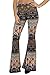 Daisy Del Sol Gypsy Comfy Yoga Ethnic Tribal Stretch 70s Bell Bottom Flare Pants (Medium, Navy/Peach)