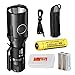 Nitecore MH20GT 1000 Lumens USB Rechargeable Long Throwing CREE XP-L HI V3 Flashlight with 3400 mAh 18650 Li-ion Battery, Battery Organizer and 2xCR123A Batteries