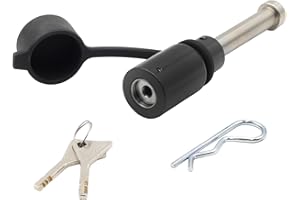 Proven Industries Model HL1 Receiver Hitch Pin Lock, Fits 2-Inch or 2 1/2-Inch Receivers, Stainless Steel Pin, Made in The USA, (Black)