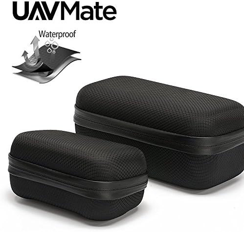 UAVMate Portable Carrying Case Foldable Drone Body and Remote Controller Transmitter Bag Hardshell Housing Bag Storage Box Accessories for DJI Mavic Pro