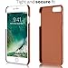 KAVAJ iPhone 8 Plus iPhone 7 Plus Case Leather Tokyo Cognac-Brown Slim-Fit Genuine Leather iPhone 8 Plus Wallet Case Leather Bumper Case with Business Card Holder Cover for Apple iPhone8 Plus