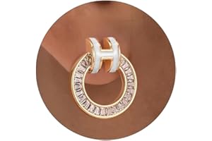 Hothink Gold Stud Earrings 14K Gold Earrings Enamel Earrings H Stud Earrings for Women Birthday Gifts for Women