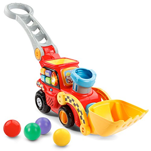 VTech Pop-a-Balls Push and Pop Bulldozer Amazon Exclusive,Red & Pull and Sing Puppy