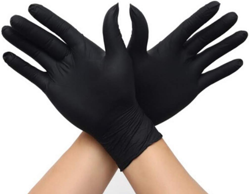 100pcs Disposable Gloves Strong Nitrile Vinyl Powder Free No Latex Protective Food Household Home Safety Health Care Goloves