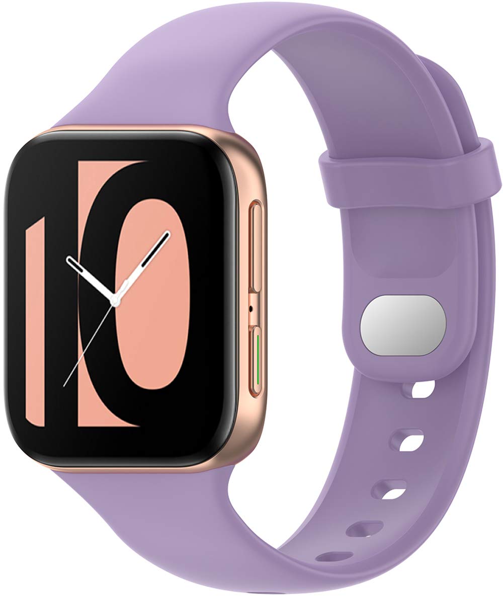 Shieranlee Silicone Watch Strap Compatible with Oppo watch 41mm,Fitness Tracker Replacement Band Wristband Set with Clasp