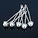 HuntGold 6X U-shaped Wedding Flower Synthetic Pearl Hair Clip Pin Hairpin Stick(white)
