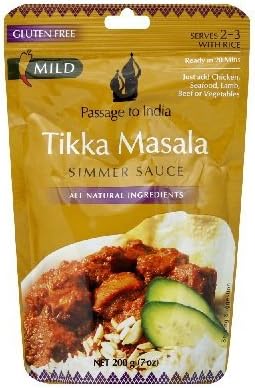 Passage To India Tikka Masala Simmer Sauce, 7 Ounce -- 6 per case. by Passage To India
