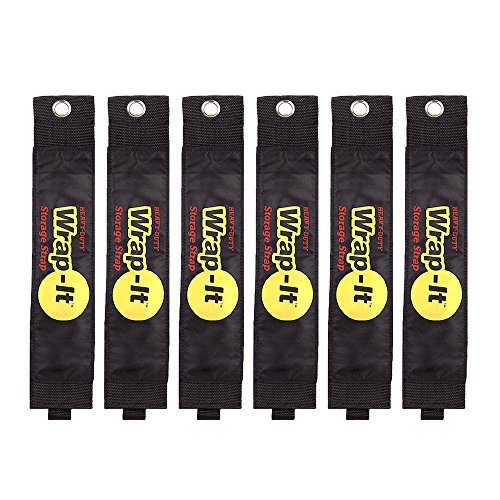 Wrap It Heavy-Duty Storage Straps (6 Pack Mega) - Hook and Loop Organizer Hanger for Extension Cords, Cables, Hoses, Rope, and More for Garage, Home, Shop, Boat, Marine, RV and Camping Organization