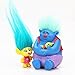 Trolls Figures | Dreamworks Movie Troll Dolls | Poppy And Friends + Trolls Stickers | 6 Piece Set 4-7cm Toys | By ToysOutLet_USA