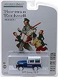 1971 Jeep DJ-5 Blue with White Top U.S. Mail Norman Rockwell Delivery Vehicles Series 1 1/64 Diecast Model Car by Greenlight 37150 C