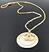 Think Positive Women's Stainless Steel Fashion Jewelry Sets Shell Pendant Necklace Earrings Gold Plating