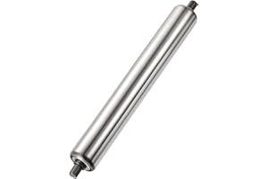 ARRCCHOLIY Conveyor Roller 1.5" Diameter 12" Length, Heavy Duty Stainless Steel Gravity Transmission Replacement Part for Rollers Conveyor, Logistics Warehouses, Woodworking Table, Kayak, Dock