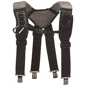 McGuire-Nicholas 30289 Bl- Load Bearing Gelfoam Suspenders For Added Back Support, Black www.denim.fit