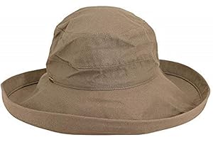 Scala Women's Cotton Hat with Inner Drawstring and Upf 50+ Rating