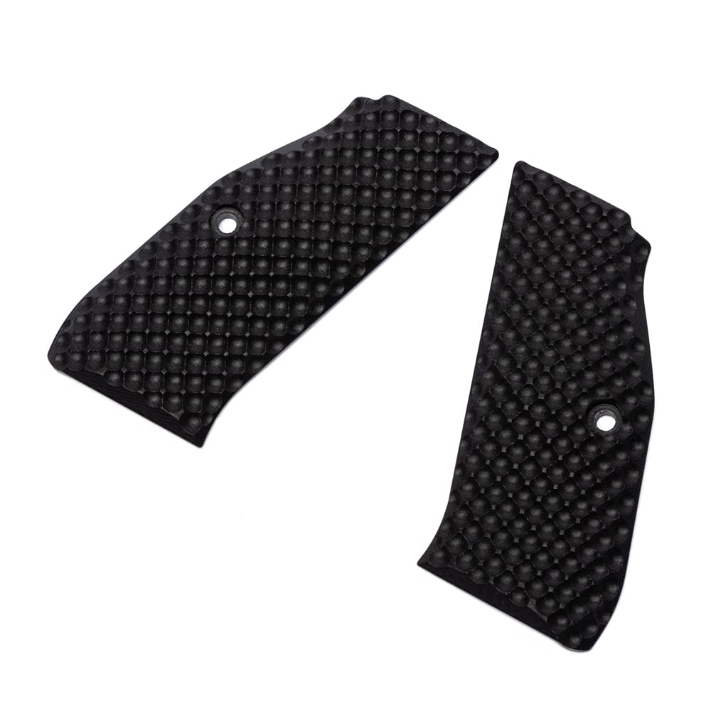 Photo 1 of G10 Grips for CZ Shadow2 Palm Swell Dimple Texture - Black