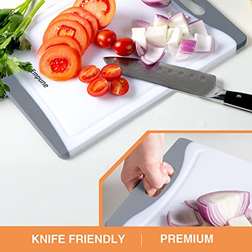 Extra Large Cutting Boards, Plastic Cutting Boards for Kitchen (Set of