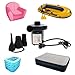 Electric Air Pump Air Mattress Pump 110V AC Quick-Fill Pump for Inflatables Pool Floats,3 Nozzles for Replacement