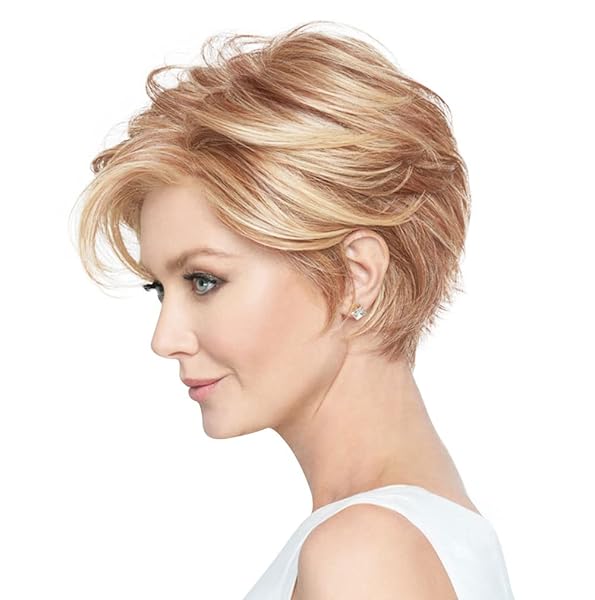 RAQUEL WELCH GO TO STYLE VERSATILE FLATTERING SHORT SHAG WIG BY HAIRUWEAR, AVERAGE CAP, RL14/22 PALE GOLD WHEAT