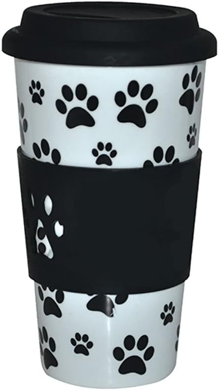 KitchenWorthy Ceramic Paw Print Tumbler