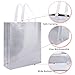M&C Music Color 16pcs Glossy Reusable Grocery Shopping Bag Tote Bag with Handle Present Bag Gift Bag