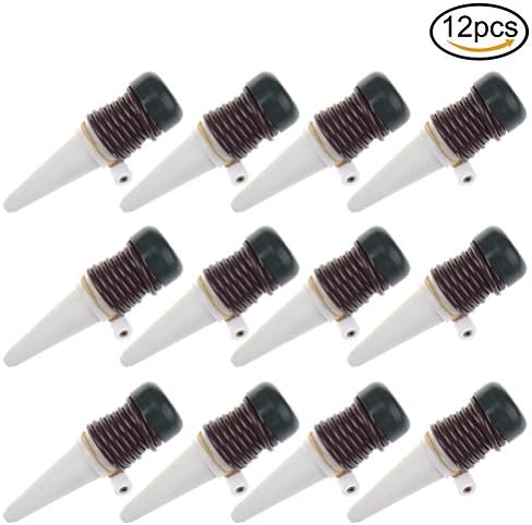 LIUMANG 12 Pieces Automatic Plant Waterers, Plant Watering Devices, Automatic Slow Release Vacation Plant Waterer Slow Release for Outdoor &amp; Indoor Use