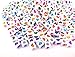 yueton 500pcs 6mm Mixed Color Acrylic Heart Cube Spacer Beads (White)