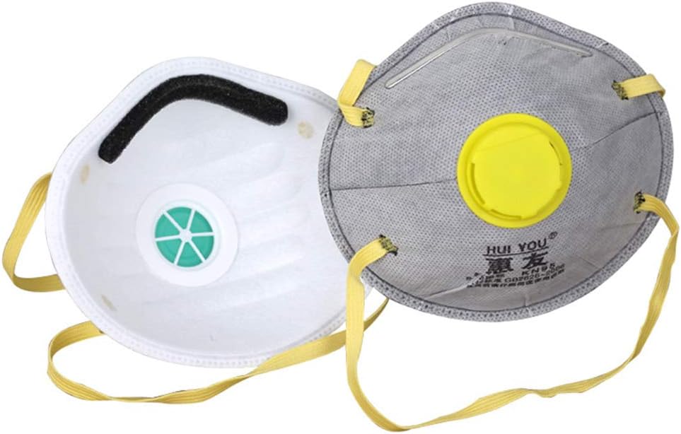 20Pcs Face protection Non-Toxic Paint Sanding Dust Particulate Respirators with breathing valve 95% for adult men and women